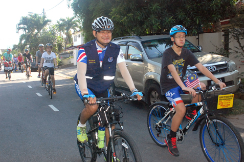 RT SS2B bicycle patrol during the official launch