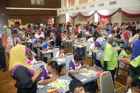 Special needs participants in the Rainbow in My Heart 3.0 at Segi University, PJ