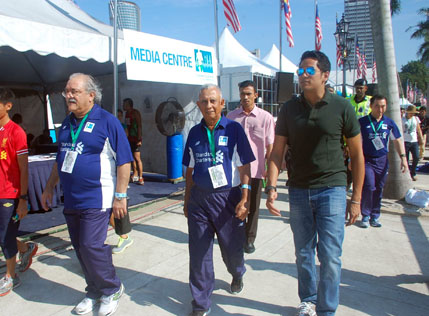 (L-R) Osman Morad, Tan Sri Dato’ Mohd. Sheriff Mohd. Kassim and Khairy Jamaluddin