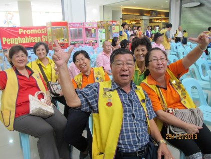 Many Lions members came with their family members to support the event