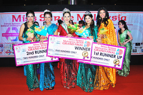 Miss Saree Malaysia 2013 winners