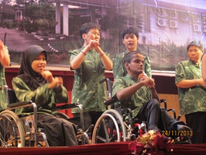 A section of the residents entertaining the audience