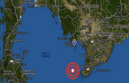 The location of the suspected crash site according to Vietnamese news sources