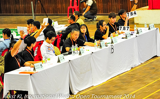5 adjudicators will decide the points scored by each competitor
