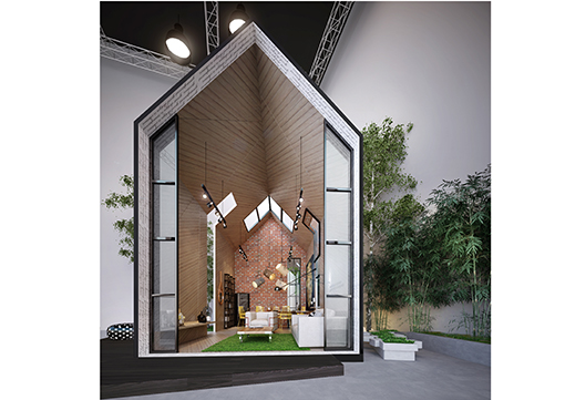 Ooi Boon Seong's "Industrial Chic" room shows off the beauty of metal and recycled materials for an edgy look.