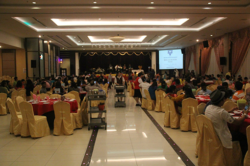 Guests seated for dinner