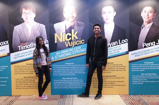 Some of the participants who came to see Nick Vujicic