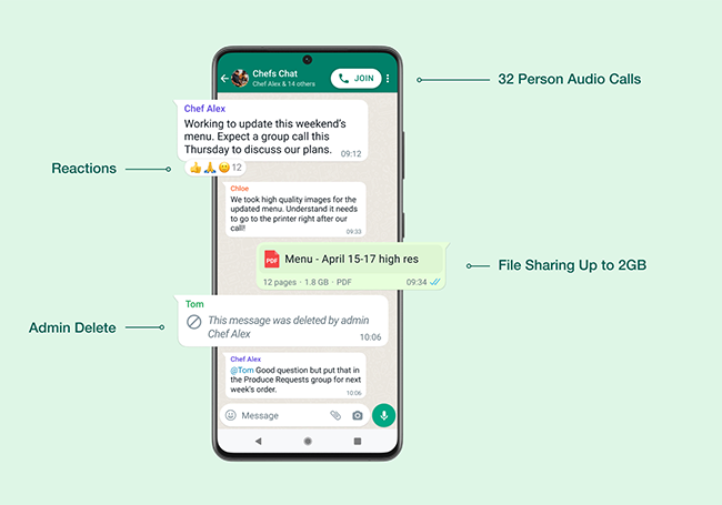 WhatsApp releases new updates