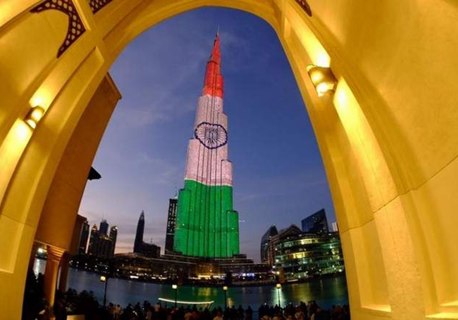 KL Tower lights up