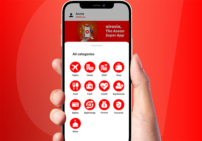 AirAsia encourage contactless features for faster travel