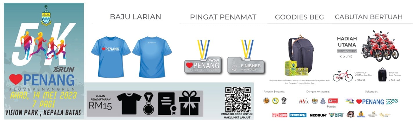 LovePENANG Run 2023 entry target increased