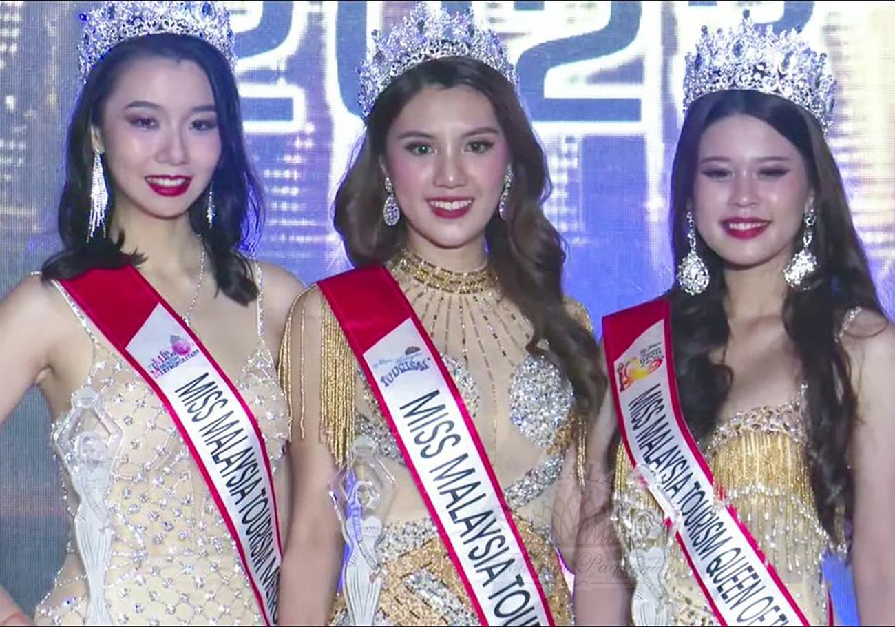 Triple crown at Miss Malaysia Tourism Pageant finale