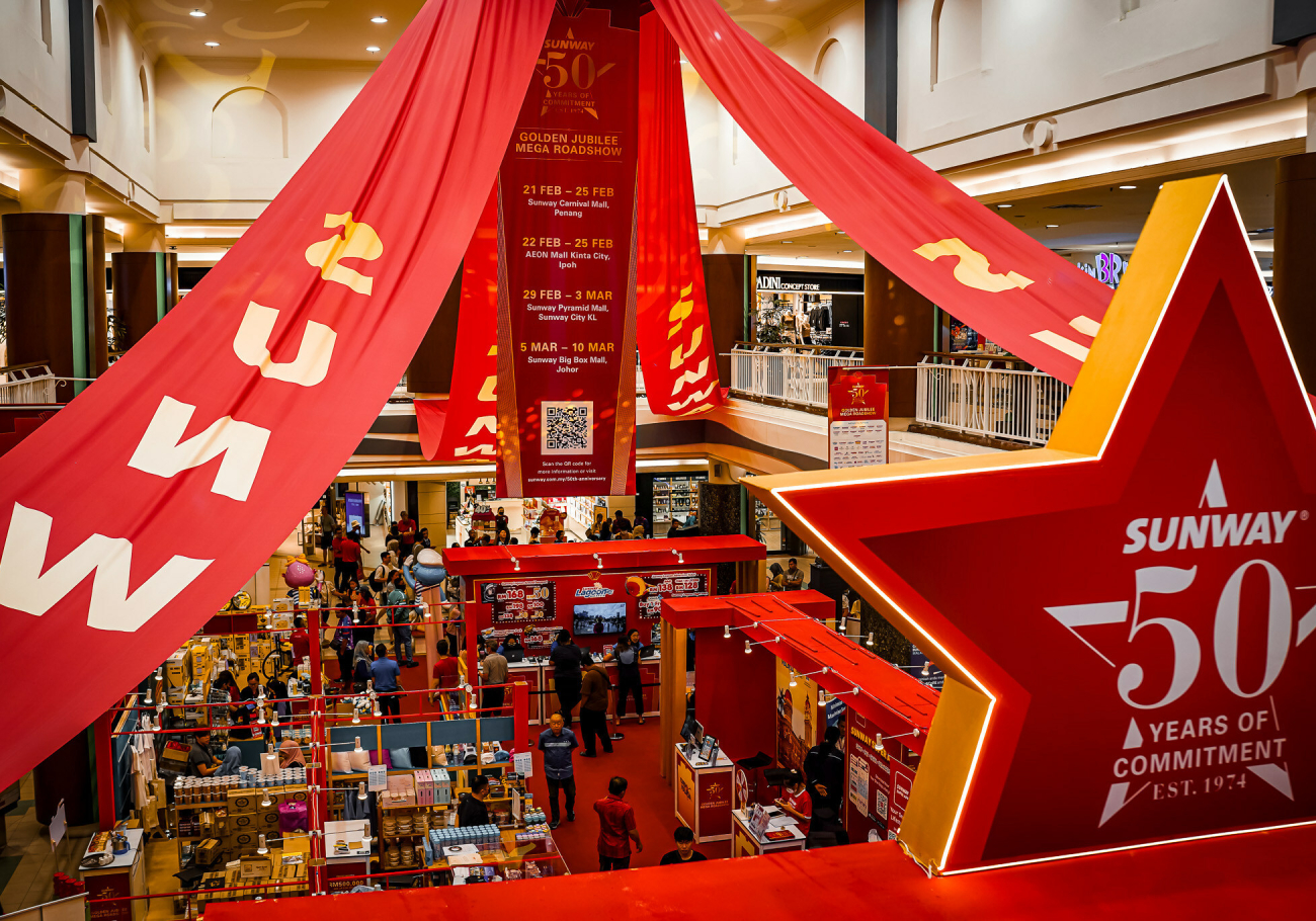 In celebration of their 50th anniversary, Sunway Group is launching a nationwide campaign. The Sunway Golden Jubilee Mega Roadshow kicks off today, February 21st, 2024.