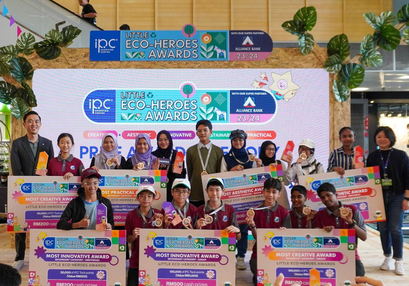 IPC Shopping Centre, in collaboration with Alliance Bank, recently held the award ceremony for the IPC Little Eco-Heroes Awards. 