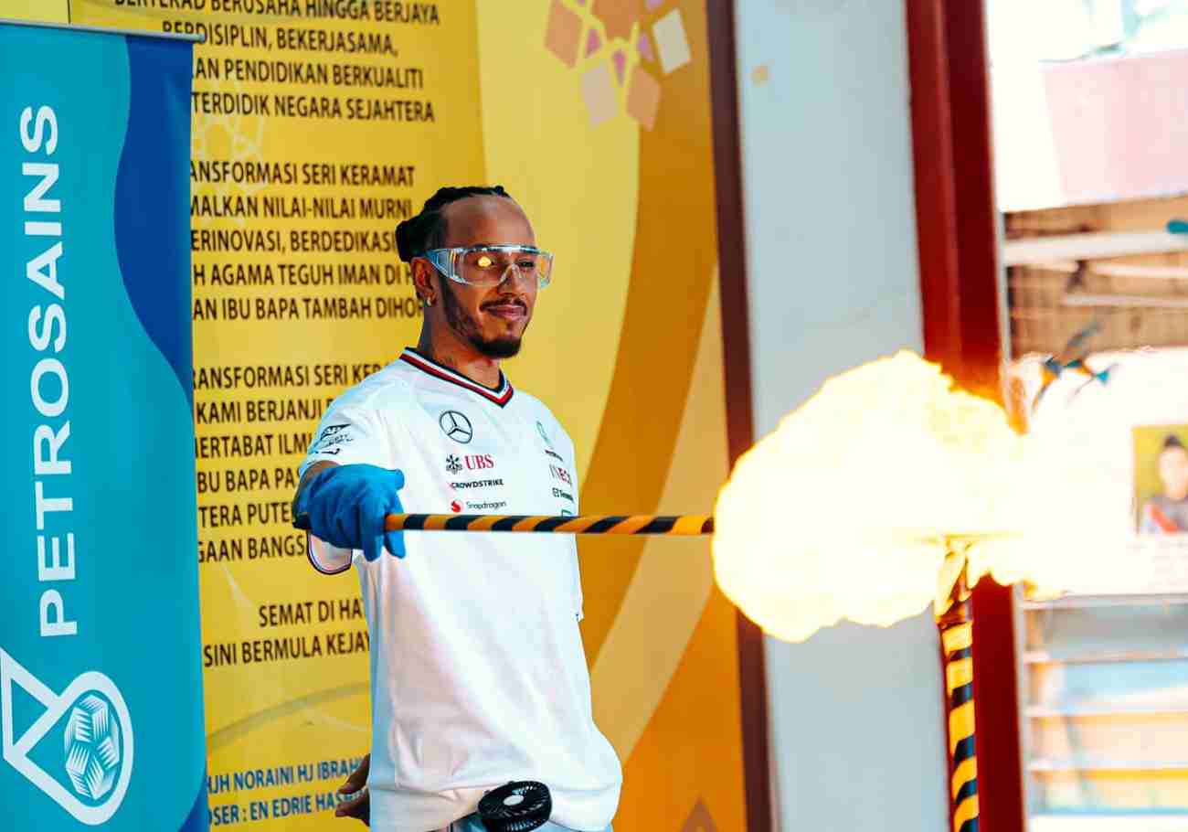 Lewis Hamilton visits SMK Seri Keramat and champions STEM