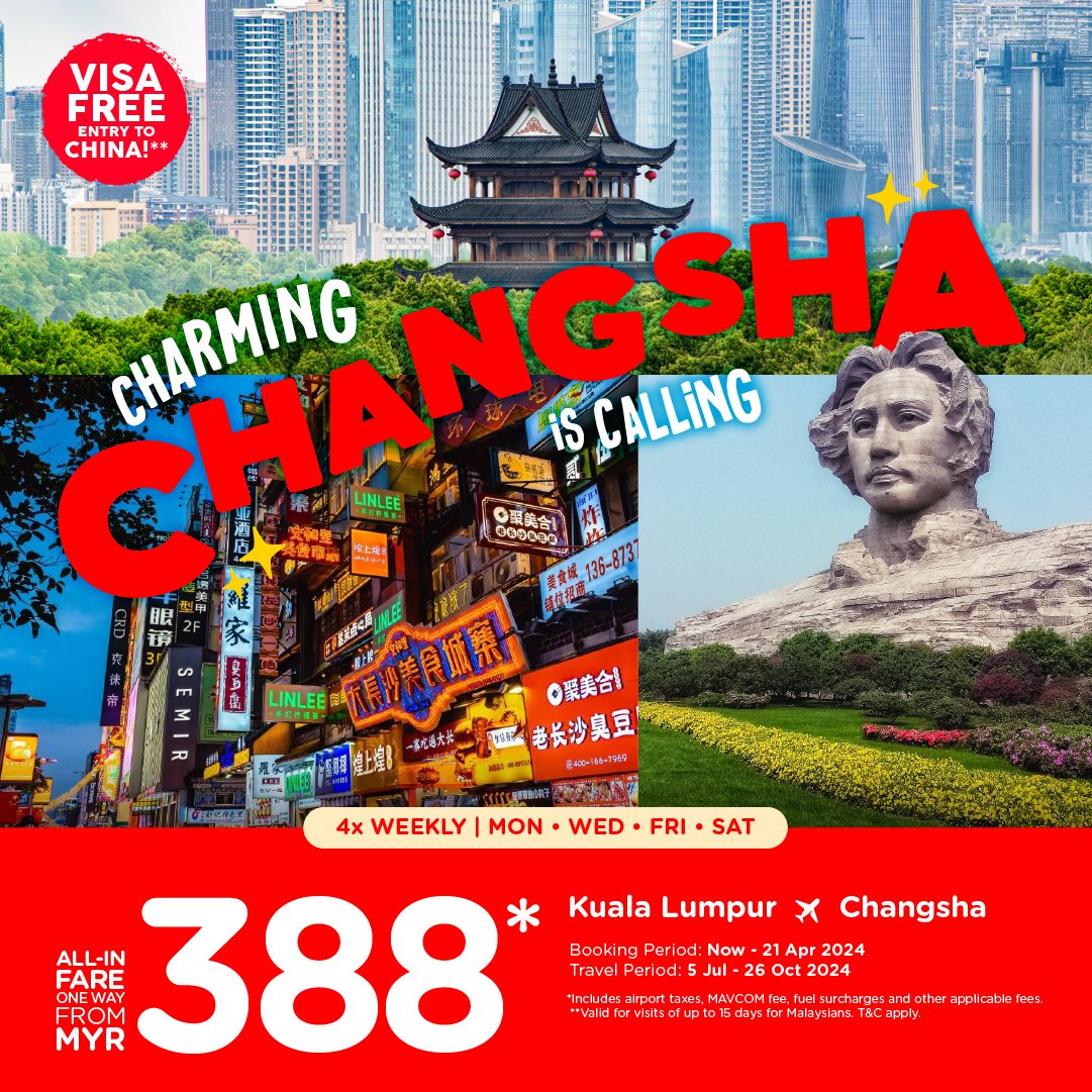 AirAsia X resumes services to Changsha, China